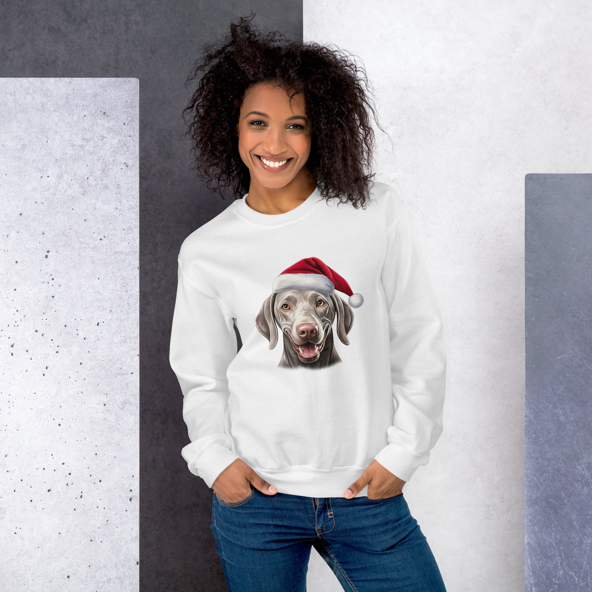 Weimaraner Christmas Unisex Sweatshirt