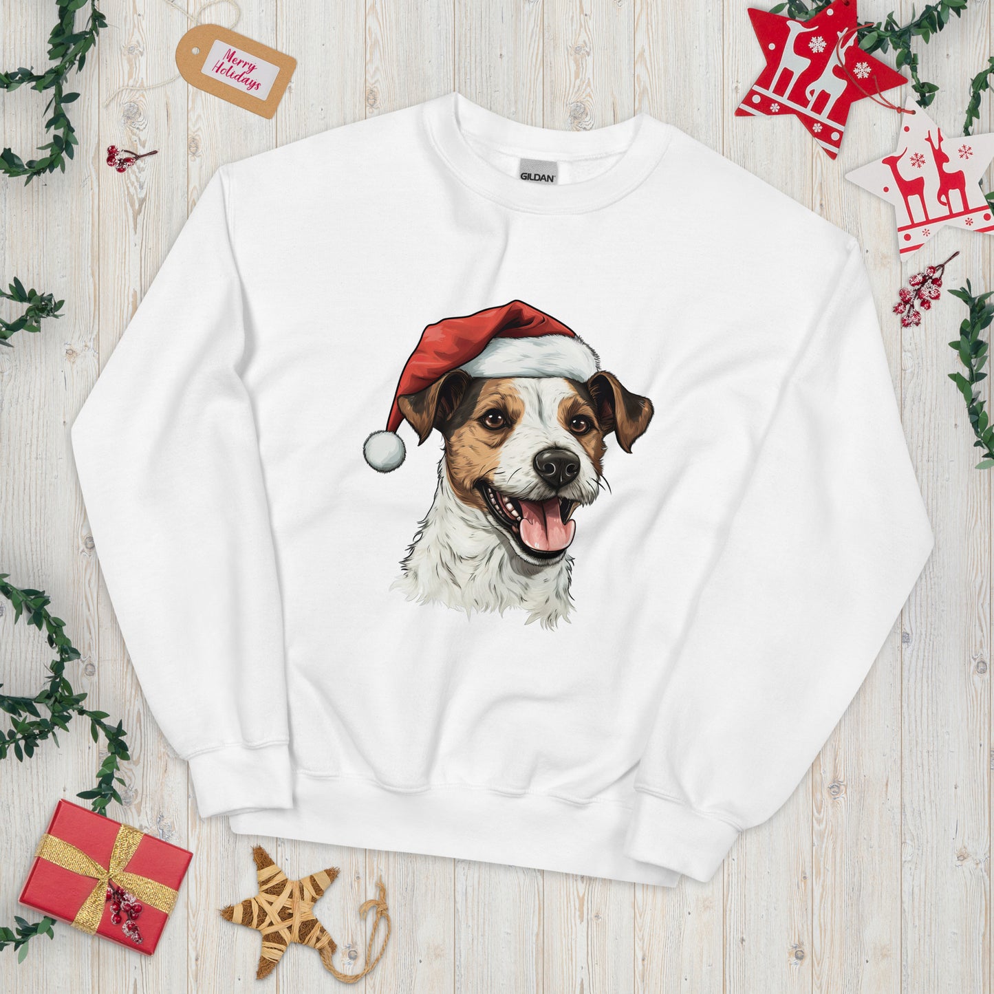 Jolly Jack Russell Terrier Holiday Sweatshirt