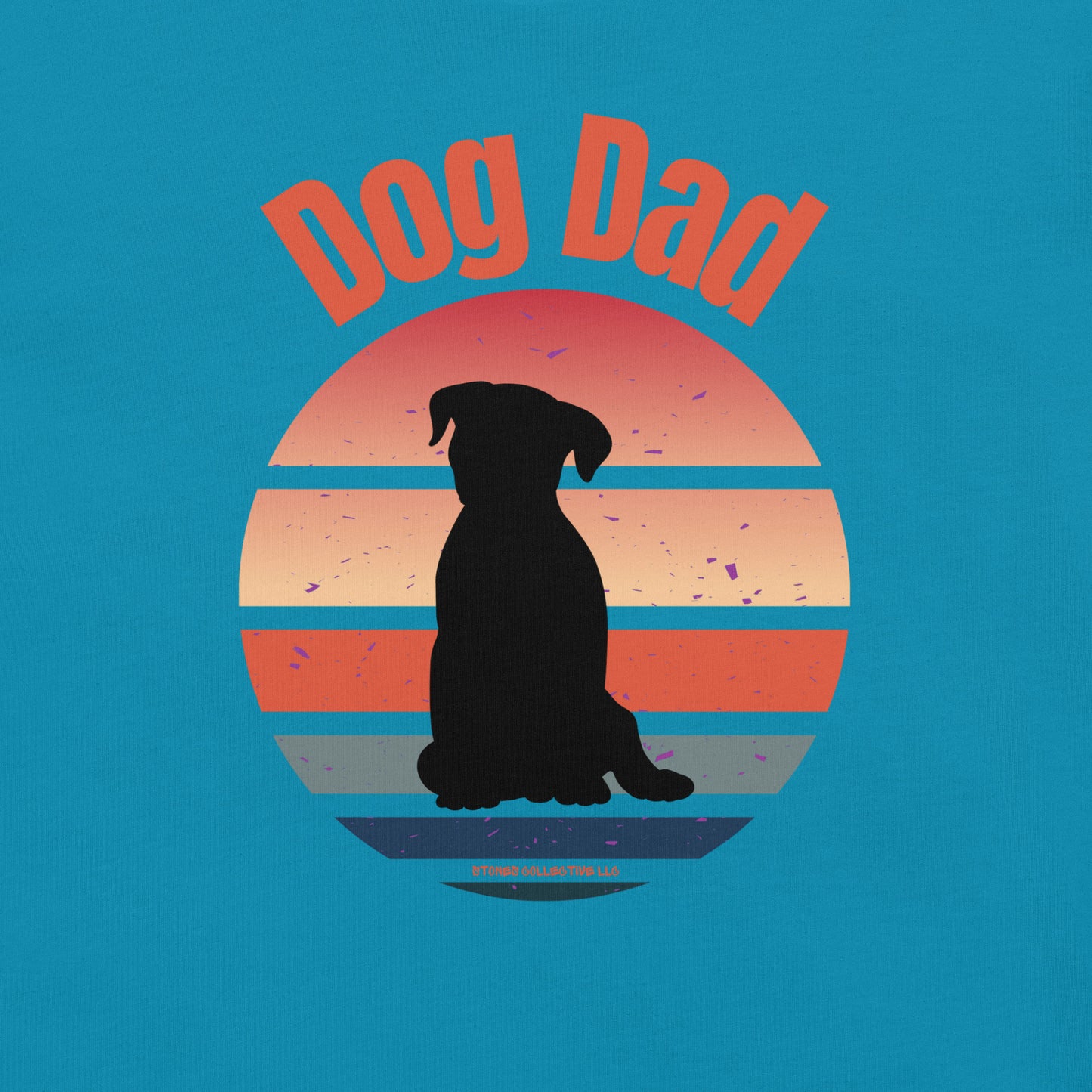 Dog Dad blue t-Shirt logo