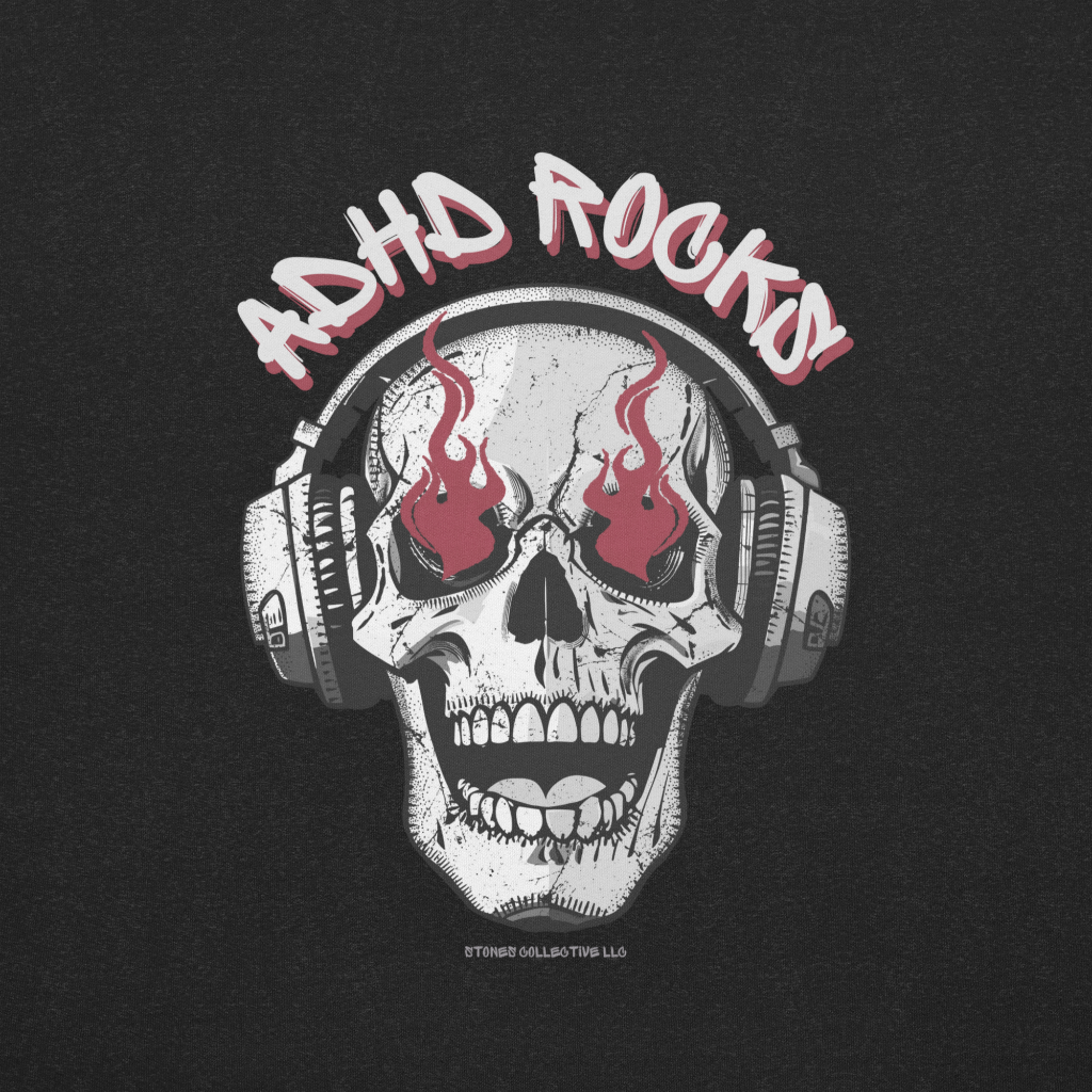 ADHD Rocks Unisex Tee logo