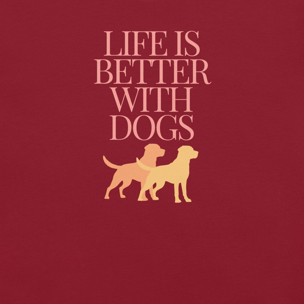 Life is Better with Dogs t-shirt logo