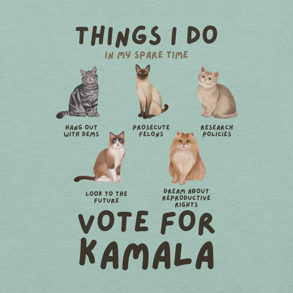 Cats for Kamala t-shirt logo