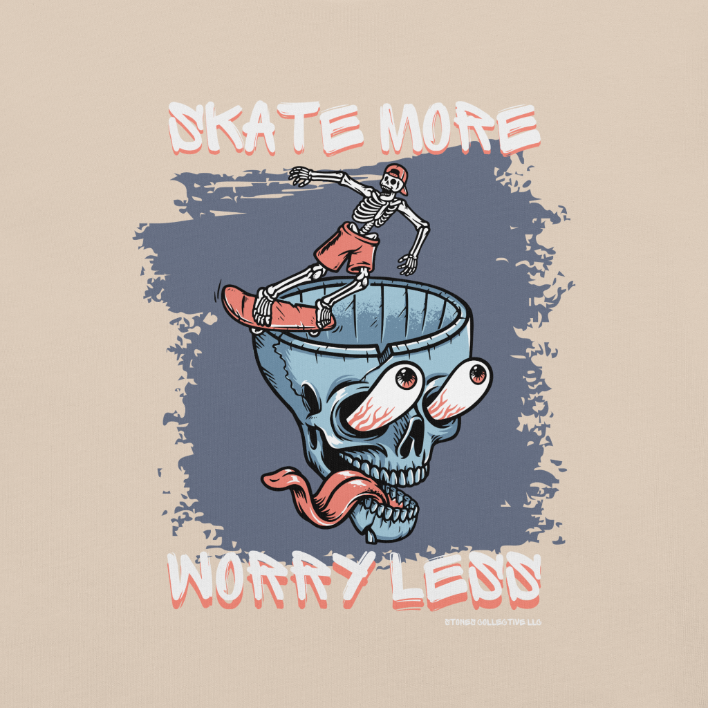 Skate More Worry Less t-shirt image
